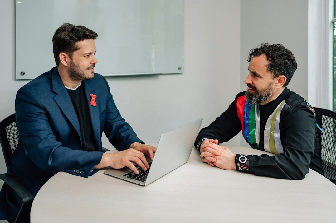 diverse business team discussion
