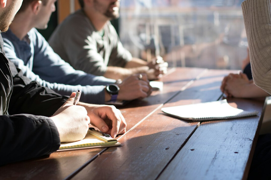 corporate team meeting