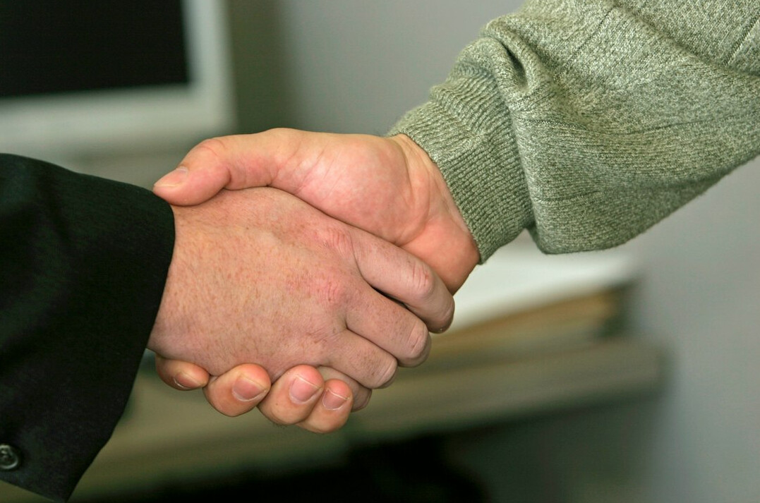 successful business handshake